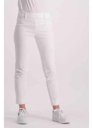 Pantalon slim blanc JACQUELINE DE YONG pour femme