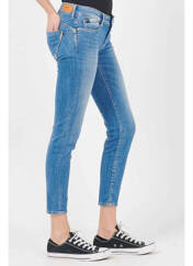 Jeans coupe slim bleu LE TEMPS DES CERISES pour femme seconde vue