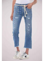 Jeans coupe droite bleu LE TEMPS DES CERISES pour femme seconde vue