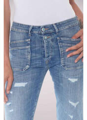 Jeans coupe droite bleu LE TEMPS DES CERISES pour femme seconde vue