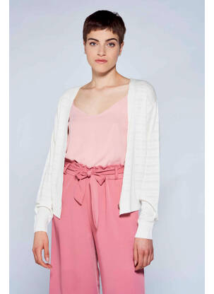 Gilet manches longues beige BELLITA femme