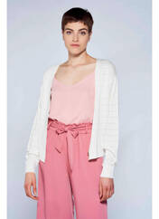 Gilet manches longues beige BELLITA pour femme seconde vue