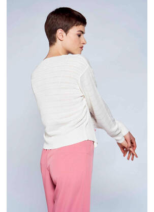 Gilet manches longues beige BELLITA femme