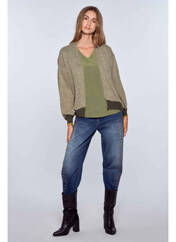 Gilet manches longues vert BELLITA pour femme seconde vue