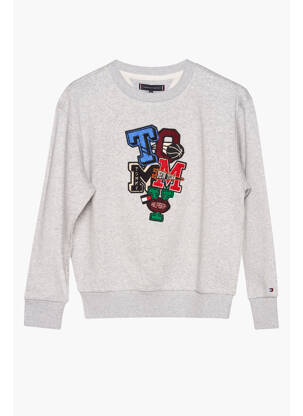 Sweat-shirt gris TOMMY HILFIGER garçon