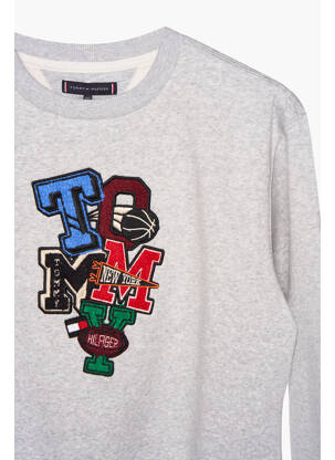 Sweat-shirt gris TOMMY HILFIGER garçon