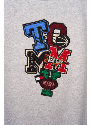 Sweat-shirt gris TOMMY HILFIGER garçon