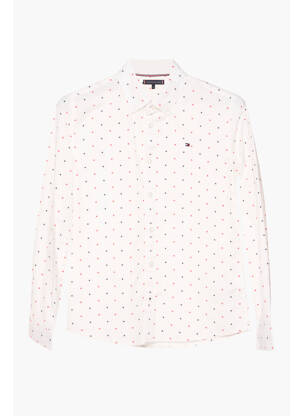 Chemise manches longues blanc TOMMY HILFIGER pour garçon