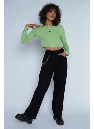Jeans coupe droite noir DAISY STREET femme