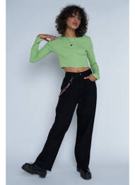 Jeans coupe droite noir DAISY STREET femme