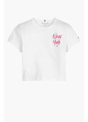 T-shirt blanc TOMMY HILFIGER pour fille seconde vue
