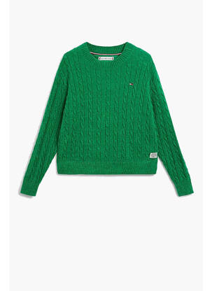 Pull vert TOMMY HILFIGER pour fille