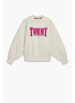 Sweat-shirt beige TOMMY HILFIGER fille