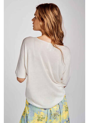 Pull blanc BELLITA femme