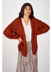 Gilet manches longues marron BELLITA pour femme seconde vue
