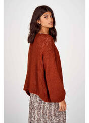 Gilet manches longues marron BELLITA pour femme seconde vue