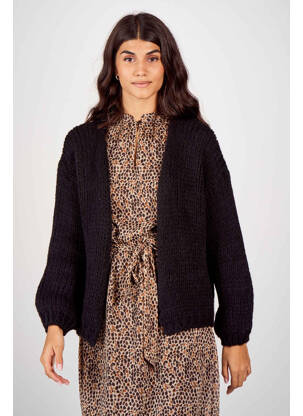 Gilet manches longues noir BELLITA femme