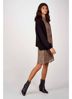 Gilet manches longues noir BELLITA femme