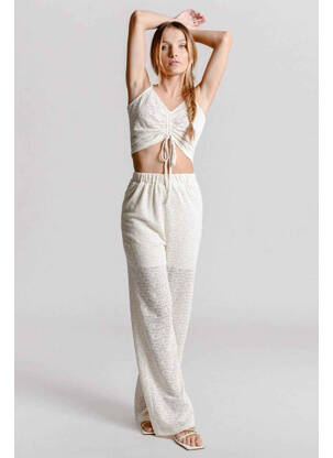 Pantalon flare beige MOLLY BRACKEN femme