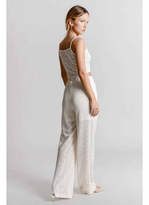 Pantalon flare beige MOLLY BRACKEN femme