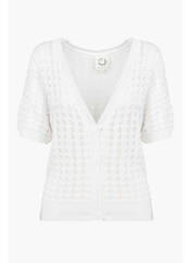 Gilet manches courtes blanc MOLLY BRACKEN pour femme seconde vue