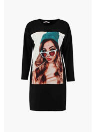 Robe courte noir HAILYS femme