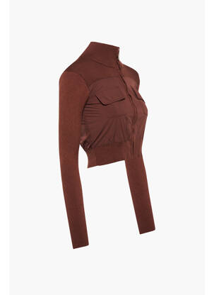 Gilet manches longues marron DAISY STREET femme