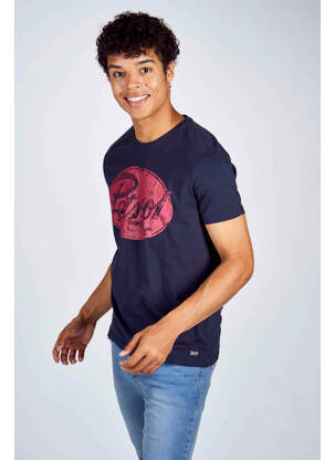 T-shirt bleu PETROL INDUSTRIES pour homme
