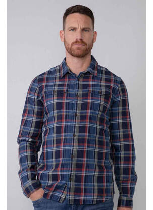 Chemise manches longues rouge PETROL INDUSTRIES homme