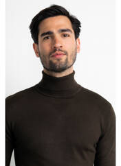 Pull col roulé marron PETROL INDUSTRIES pour homme seconde vue