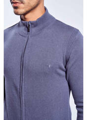 Gilet manches longues bleu HAZE&FINN pour homme seconde vue