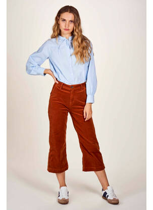 Pantalon 7/8 marron LE FABULEUX MARCEL DE BRUXELLES pour femme