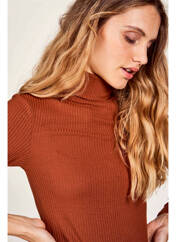 Pull col roulé marron LE FABULEUX MARCEL DE BRUXELLES pour femme seconde vue