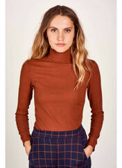 Pull col roulé marron LE FABULEUX MARCEL DE BRUXELLES pour femme seconde vue