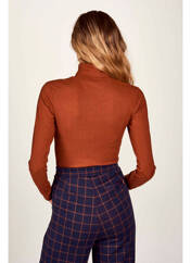 Pull col roulé marron LE FABULEUX MARCEL DE BRUXELLES pour femme seconde vue
