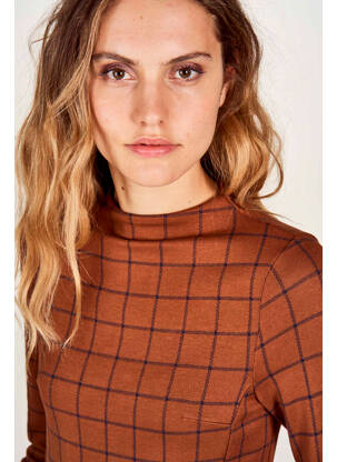 Robe courte marron LE FABULEUX MARCEL DE BRUXELLES femme