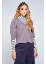 Sweat-shirt violet LE FABULEUX MARCEL DE BRUXELLES femme