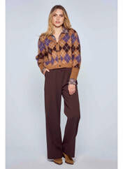 Gilet manches longues marron LE FABULEUX MARCEL DE BRUXELLES pour femme seconde vue