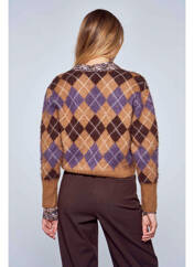 Gilet manches longues marron LE FABULEUX MARCEL DE BRUXELLES pour femme seconde vue