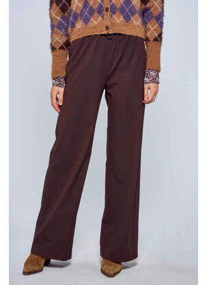 Pantalon droit marron LE FABULEUX MARCEL DE BRUXELLES pour femme