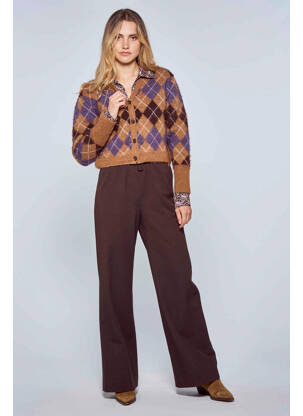 Pantalon droit marron LE FABULEUX MARCEL DE BRUXELLES femme