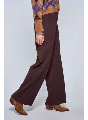 Pantalon droit marron LE FABULEUX MARCEL DE BRUXELLES femme