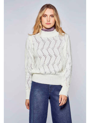 Pull blanc LE FABULEUX MARCEL DE BRUXELLES pour femme