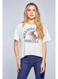 T-shirt blanc LE FABULEUX MARCEL DE BRUXELLES femme