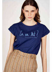 T-shirt bleu LE FABULEUX MARCEL DE BRUXELLES pour femme seconde vue