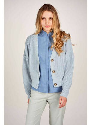 Gilet manches longues bleu LE FABULEUX MARCEL DE BRUXELLES femme