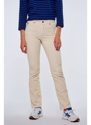 Pantalon slim beige LE FABULEUX MARCEL DE BRUXELLES femme