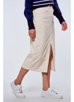 Jupe mi-longue beige LE FABULEUX MARCEL DE BRUXELLES femme