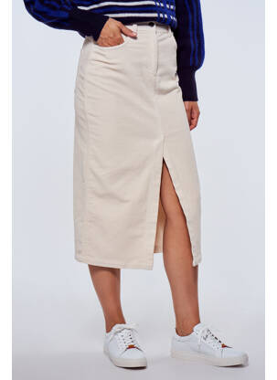 Jupe mi-longue beige LE FABULEUX MARCEL DE BRUXELLES femme