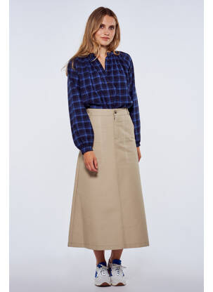Jupe mi-longue beige LE FABULEUX MARCEL DE BRUXELLES femme
